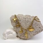 Çelik Deniz Charm Gold Kolye