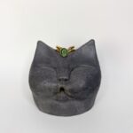 Yeşil Taş Detaylı Vintage Çelik Yüzük