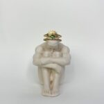 Yeşil Taşlı Taç Detaylı Vintage Yüzük