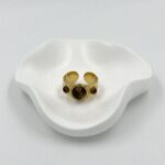 Yuvarlak Taş Detaylı Vintage Yüzük